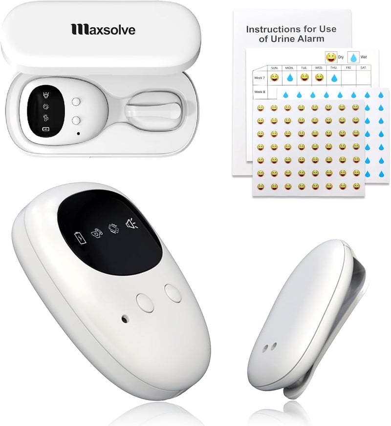 Maxsolve New Wireless Bed Wetting Alarm for Boys and Girls, USB-C Rechargeable Bedwetting Alarm with 3 Working Modes, Bed Wetting Solutions for Kids, Elderly, Night Time Potty Training for Kid - Image 1